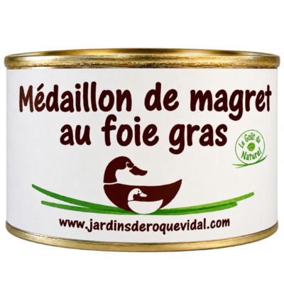 Médaillon de magret au foie gras - 9€